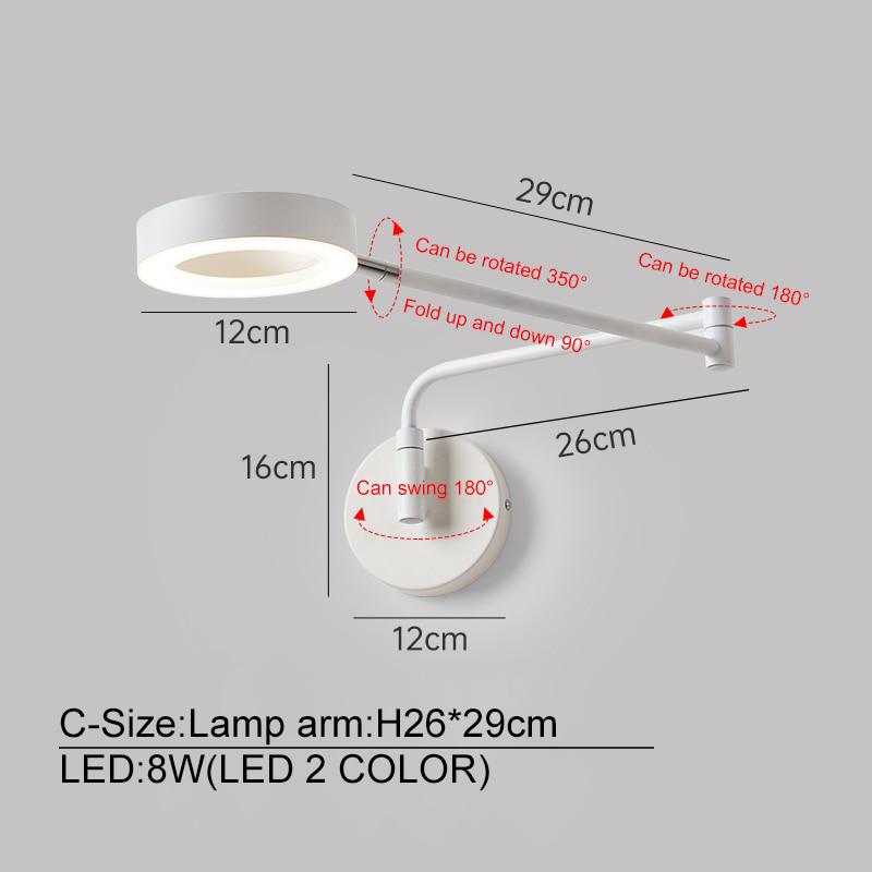 BTM Greega - Wall Lights Adjustable Arm