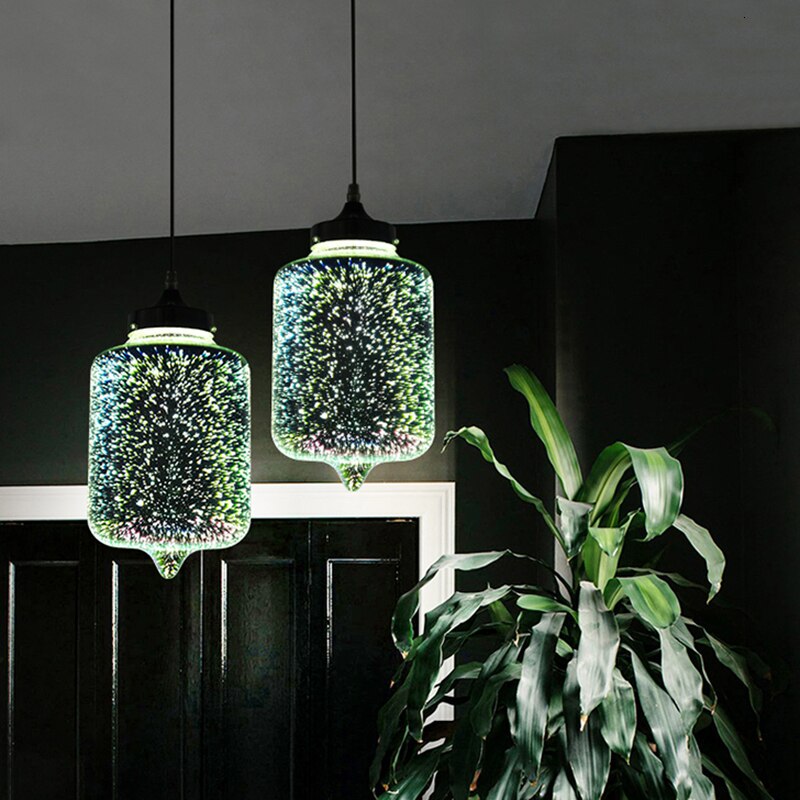 Firework Glass Pendant Light Fixture
