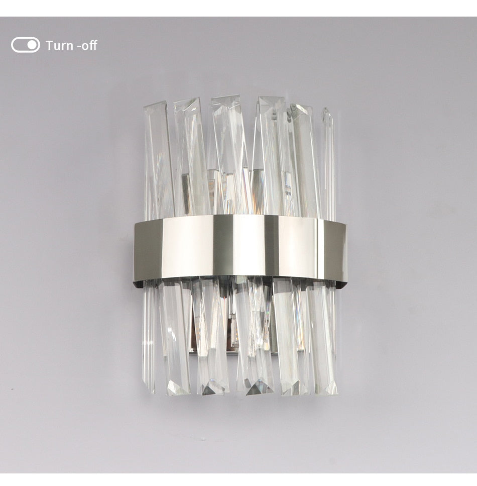 Ylk Valee - Contemporary Crystal Wall Sconce