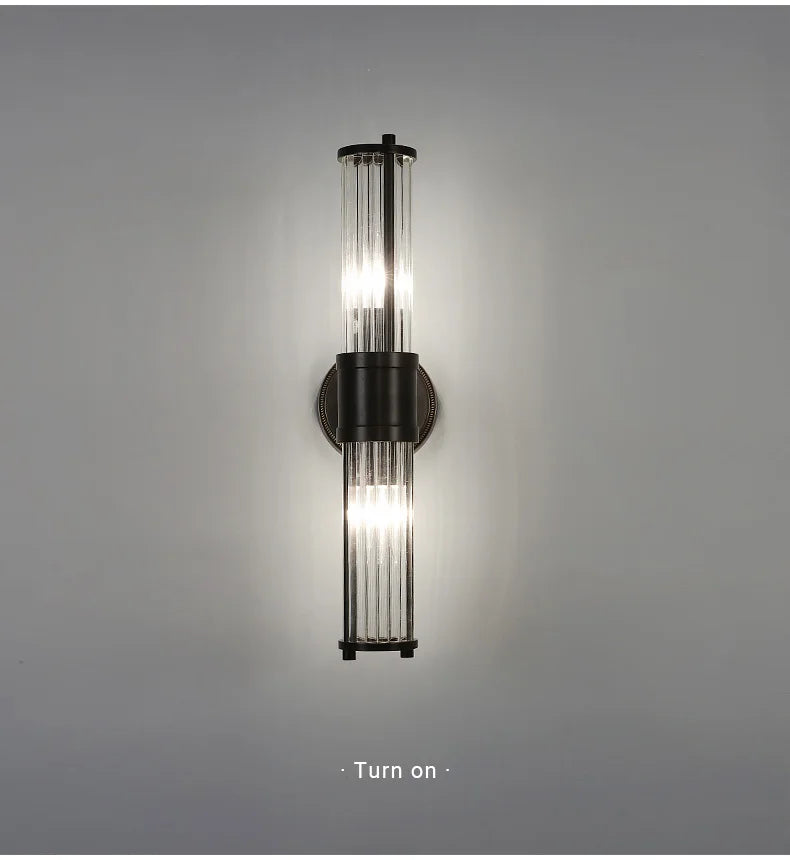 Modern Black Copper Wall Lamp