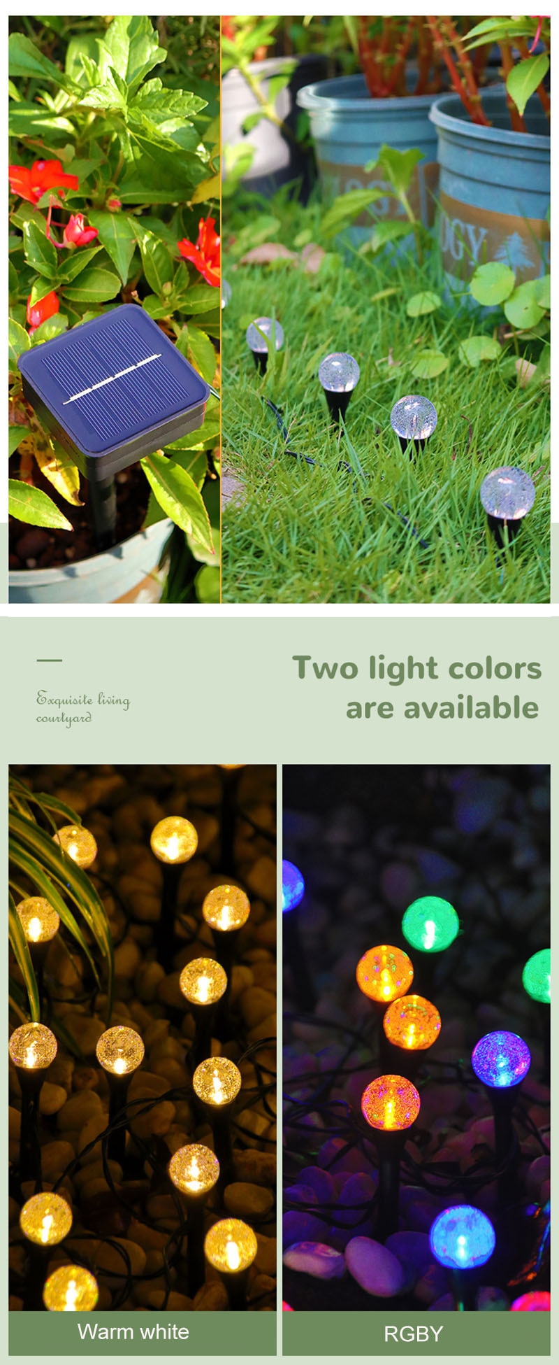 Ym Young LED Solar Bubble Light