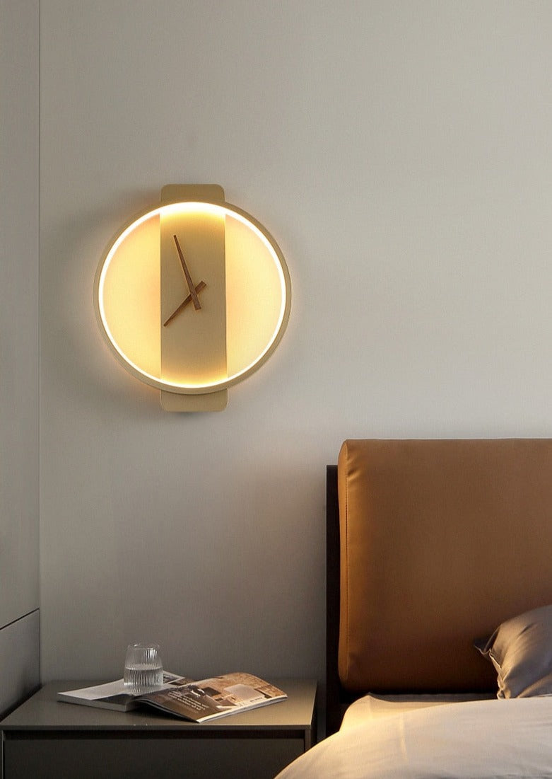 Wall Lamp Clock Accent Light