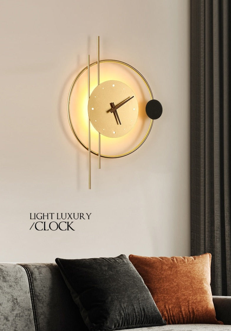 Wall Lamp Clock Accent Light