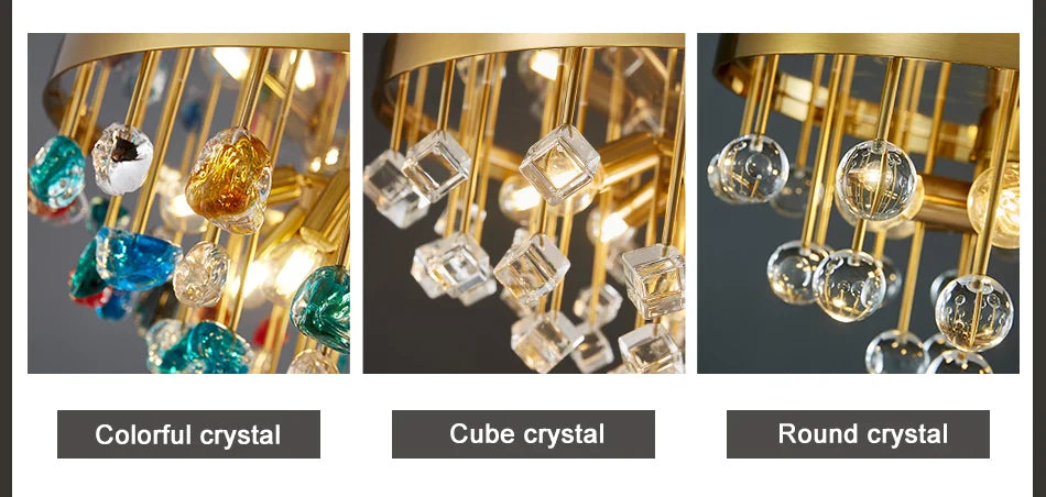 Ylk Vireak Luxury Colorful Chandelier