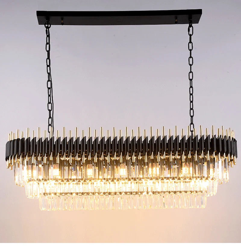 YLK Oval luxury modern crystal chandelier