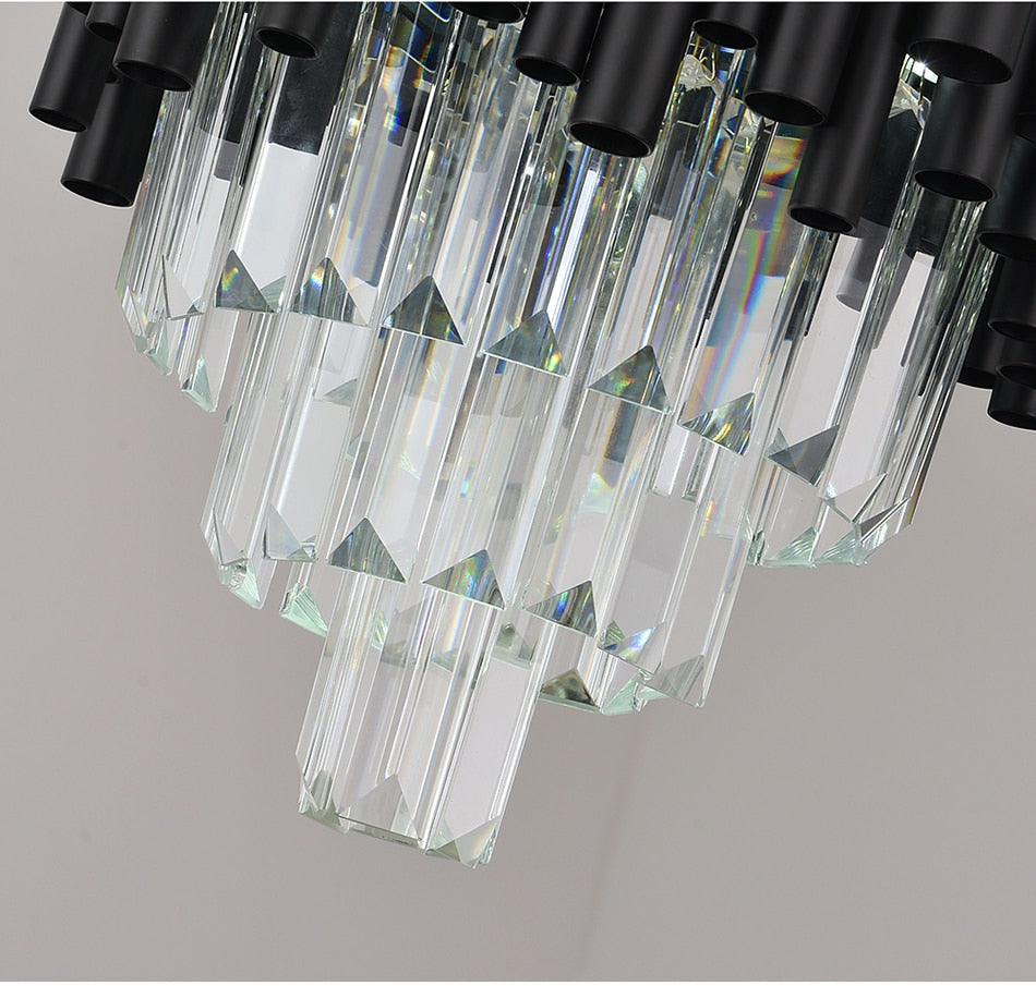 Ylk Mini Premiere Black Crystal Chandelier