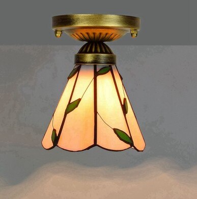 DMAI Colorful Stianed Glass Ceiling Light Vintage Retro Mediterranean