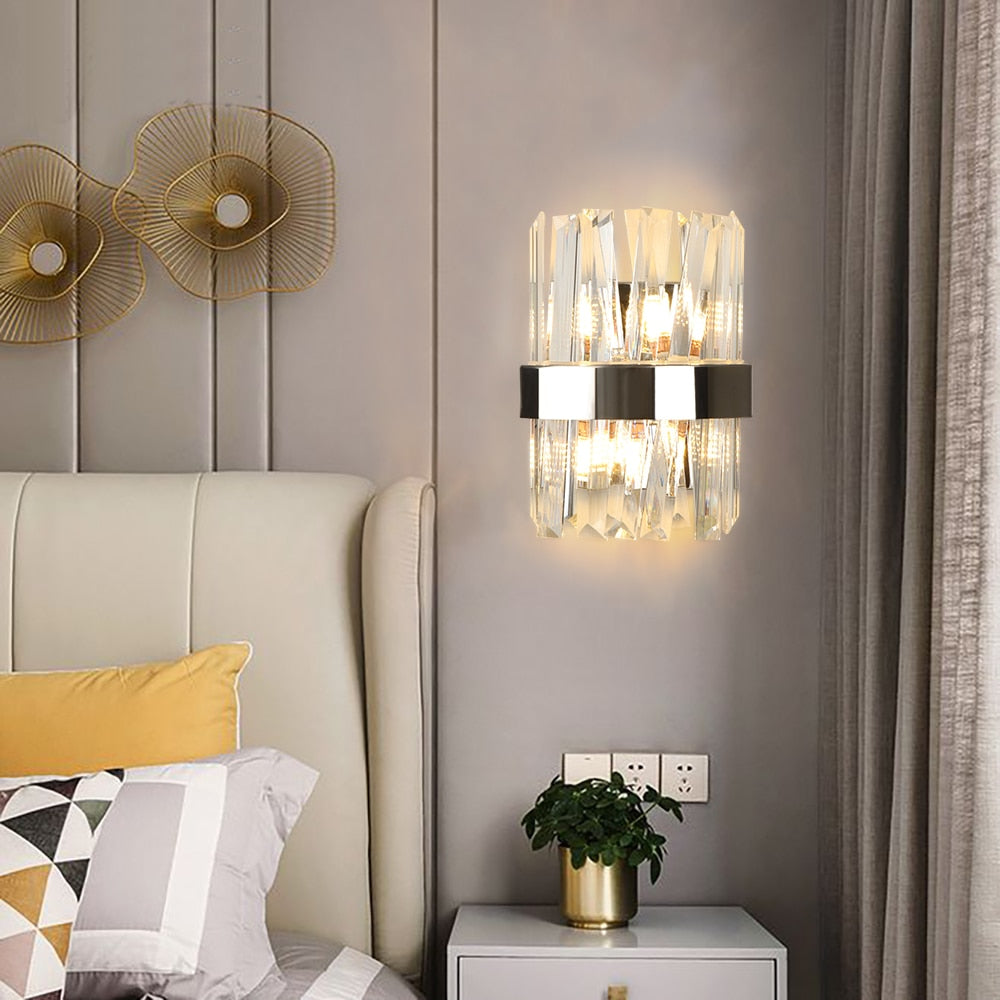 Ylk Valee - Contemporary Crystal Wall Sconce