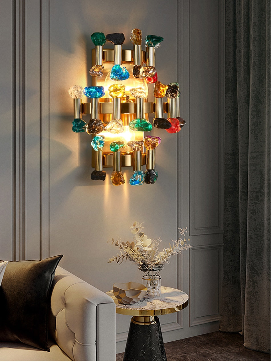 Ylk Rarmaden Colorful Crystal Sconce