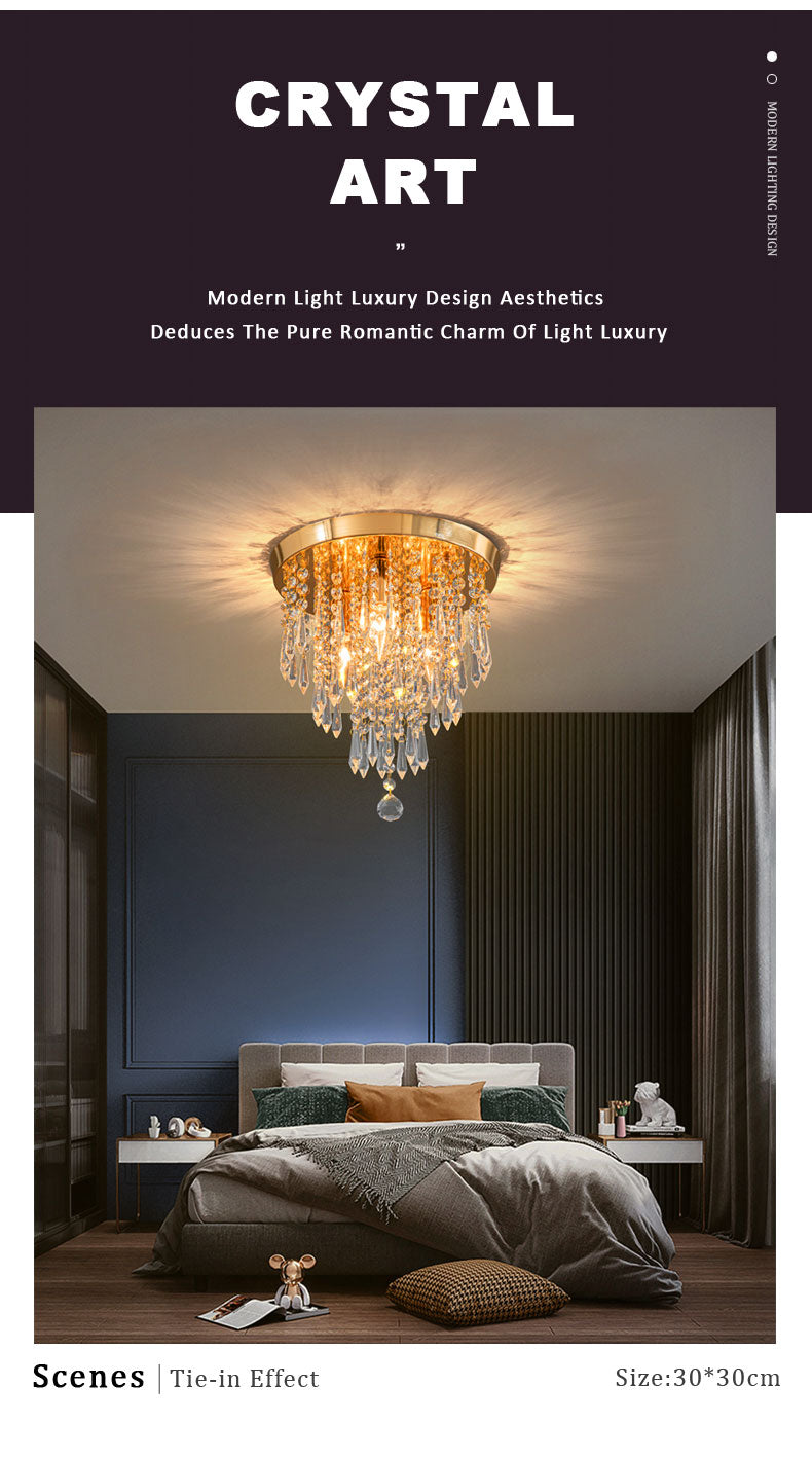 Wcus Golden Ceiling Light Fixture