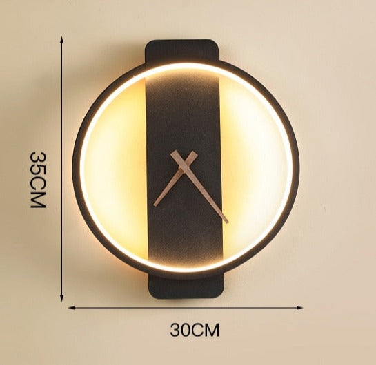 Wall Lamp Clock Accent Light