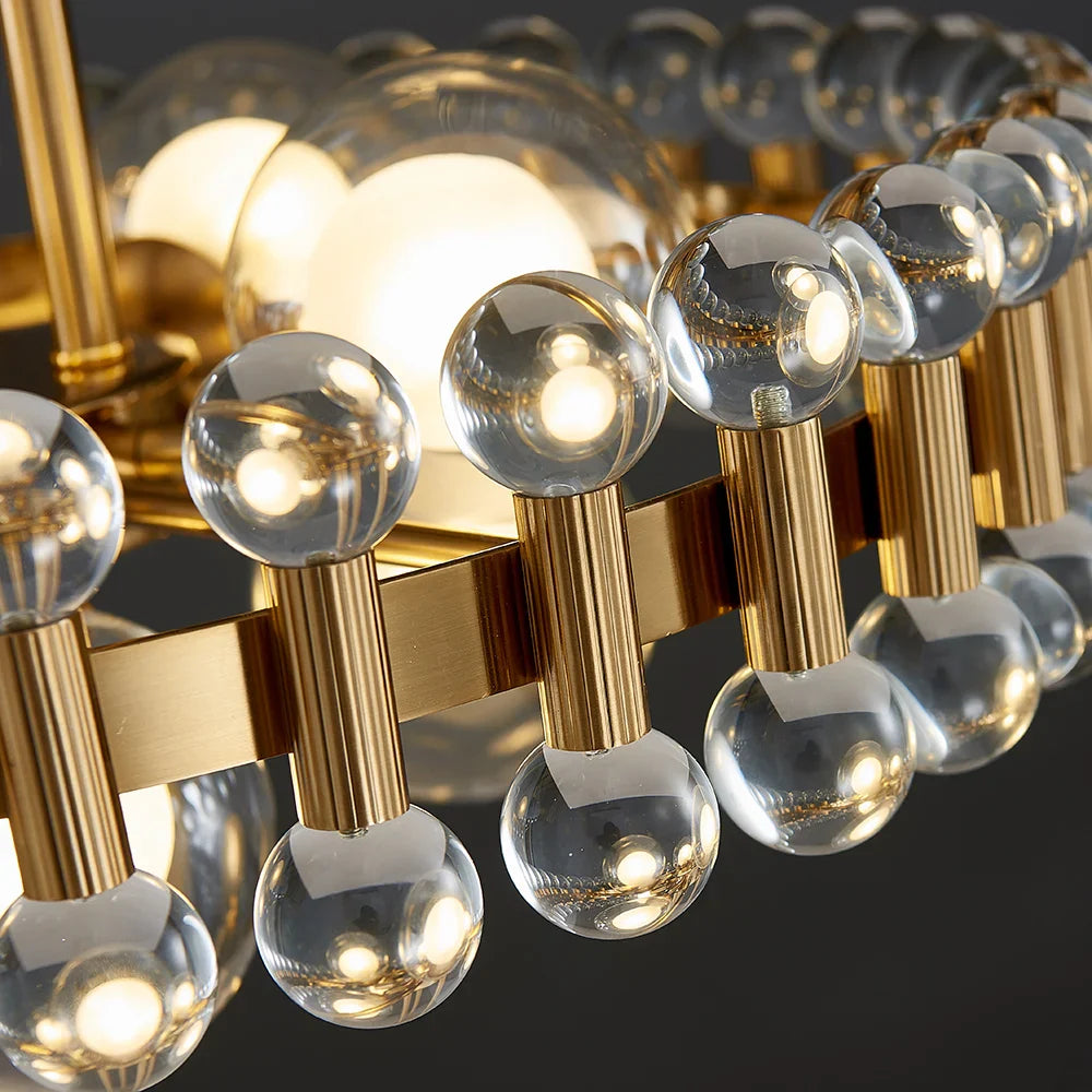 YLK Rarmaden Colorful Luxury Crystal Rectangle Chandelier