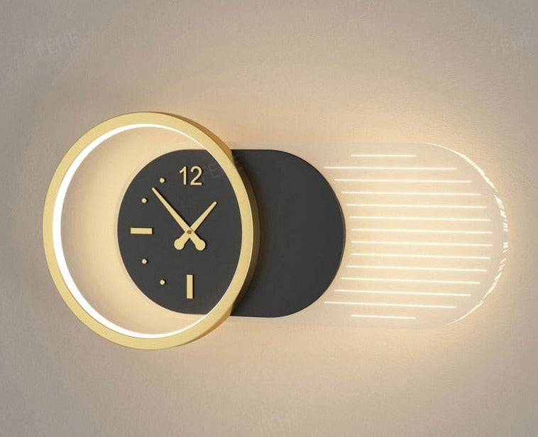 Wall Lamp Clock Accent Light