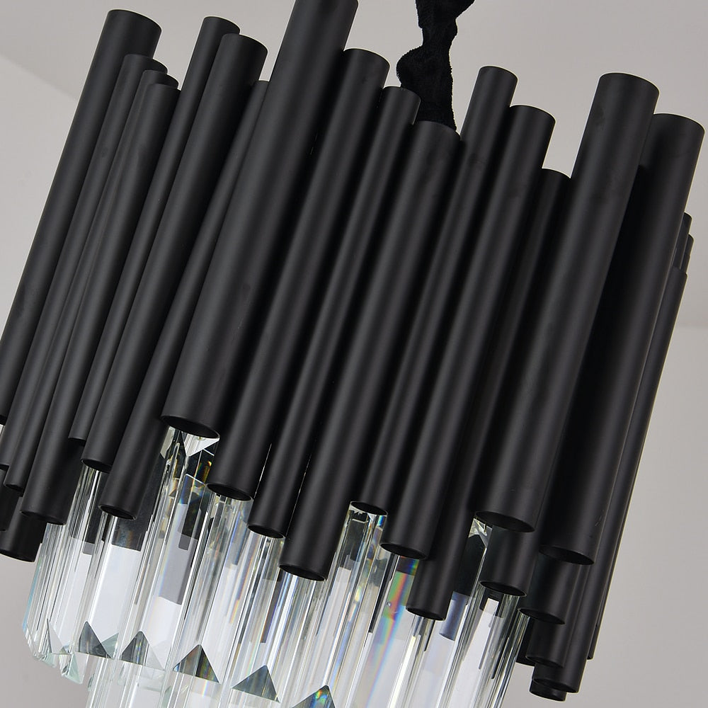 Ylk Mini Premiere Black Crystal Chandelier
