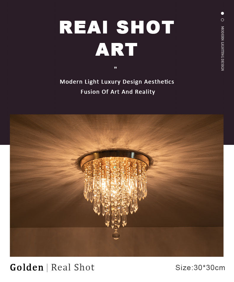 Wcus Golden Ceiling Light Fixture