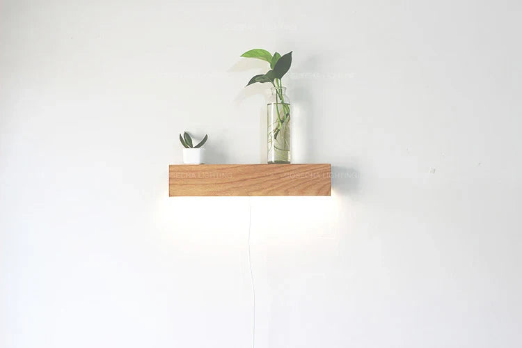 Solid Oak/Walnut Wood Nordic Wall Sconces