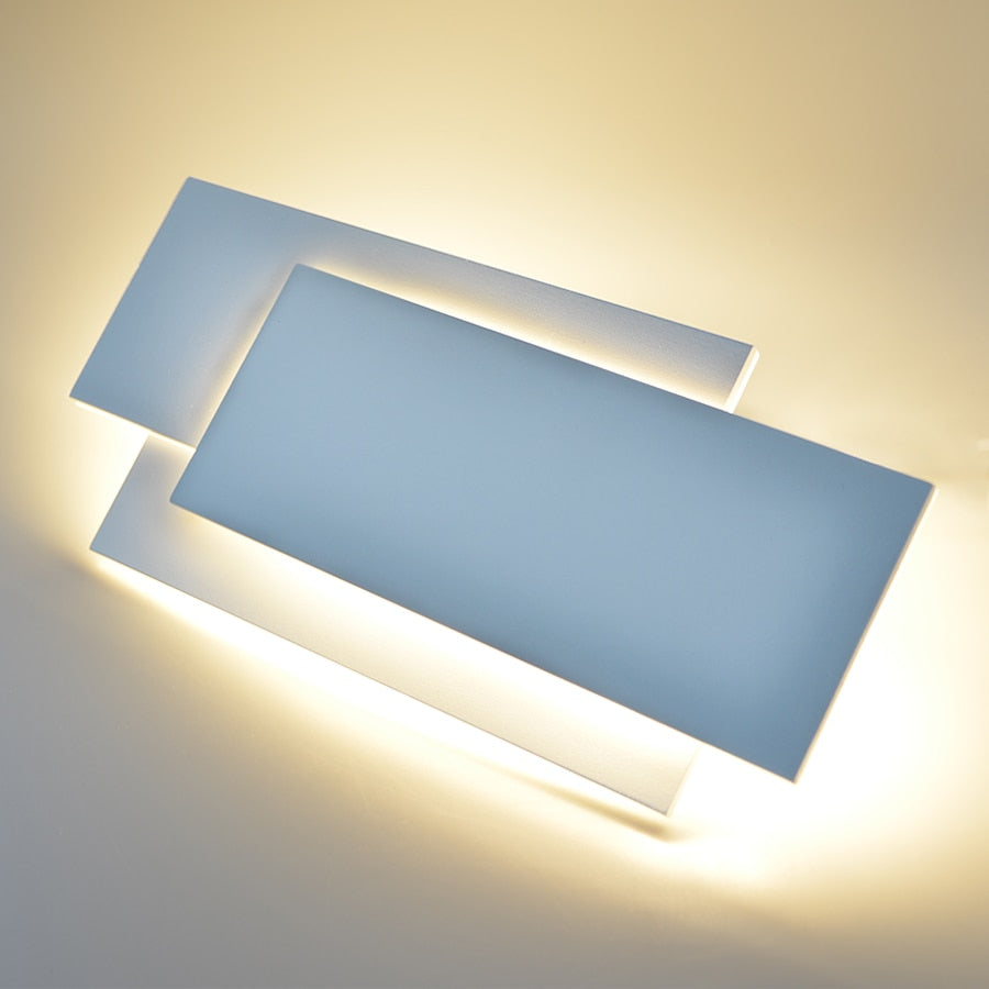 NS Modern Aluminum Square Lamps Bedroom Wall Light
