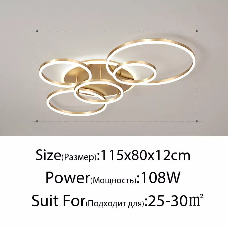 Qiyi Round Design LED Chandelier