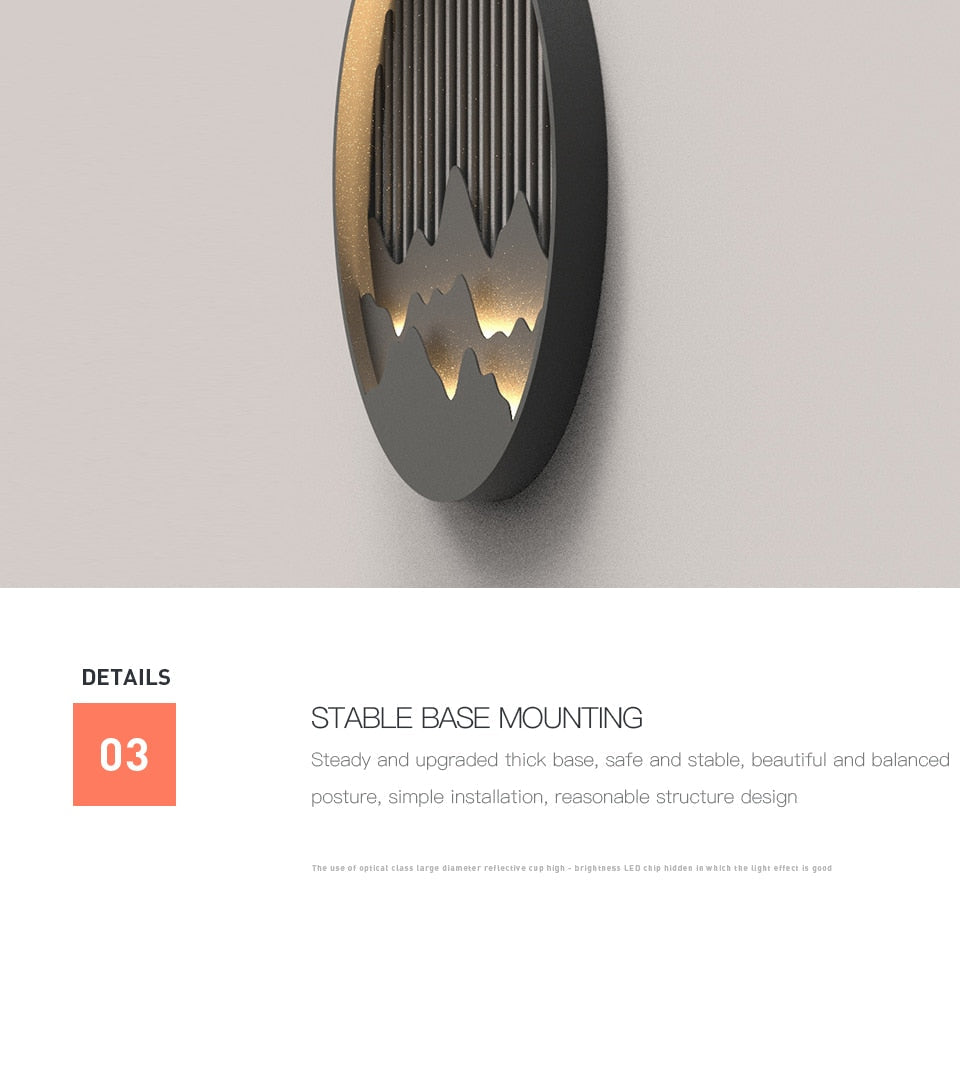 Vz Mountain Rounded Waterproof Wall Lamp