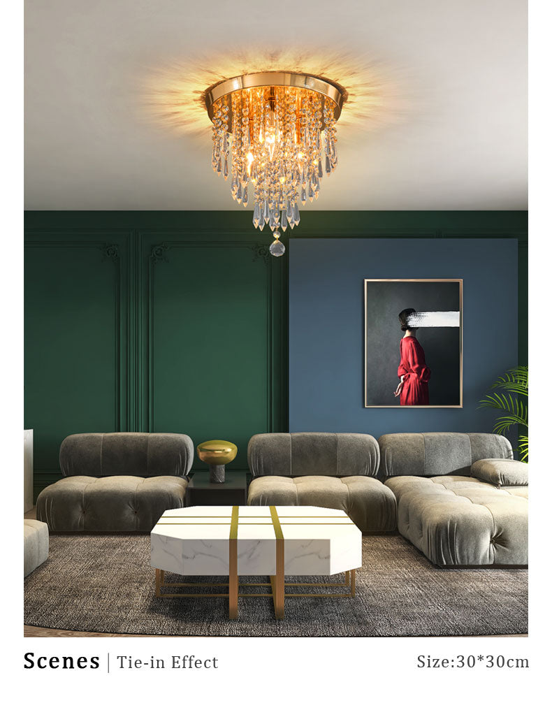 Wcus Golden Ceiling Light Fixture