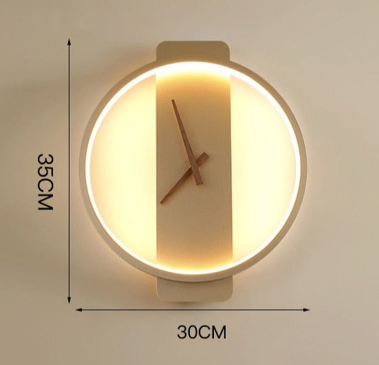 Wall Lamp Clock Accent Light