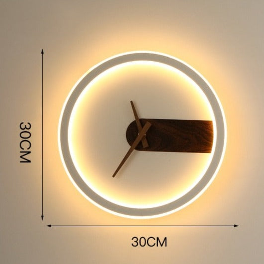 Wall Lamp Clock Accent Light