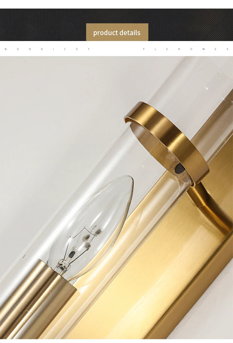 Modern American Style Golden Wall Lamp