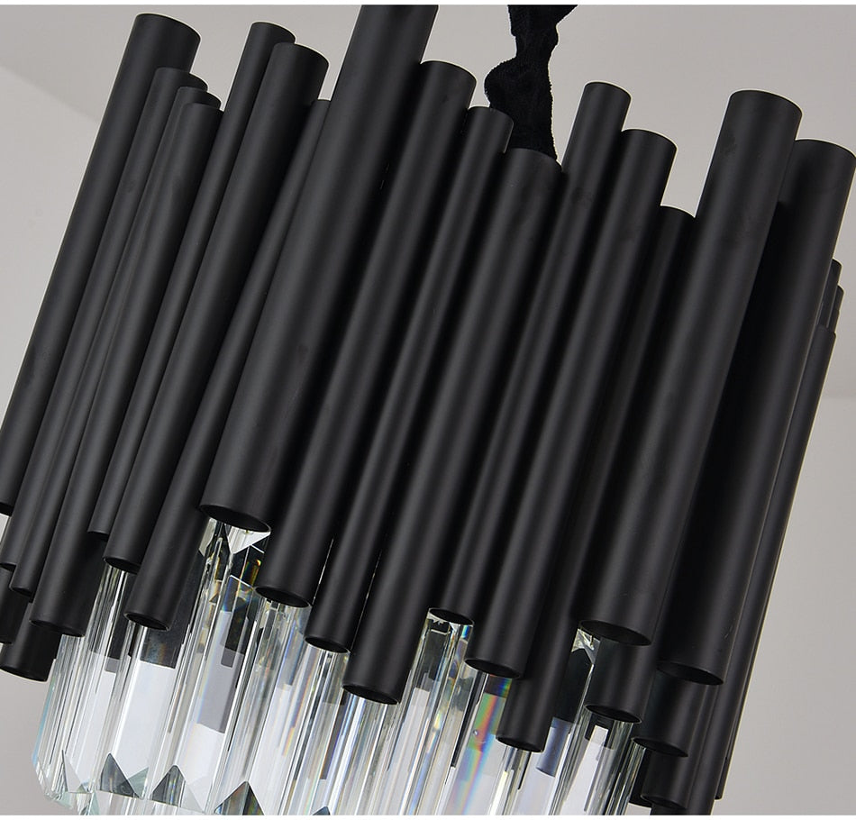 Ylk Mini Premiere Black Crystal Chandelier