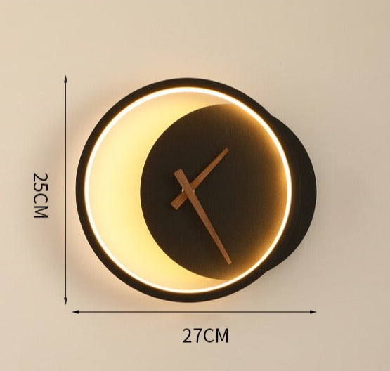 Wall Lamp Clock Accent Light