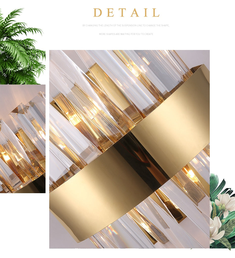Ylk Valee - Contemporary Crystal Wall Sconce