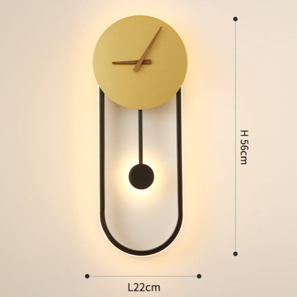 Wall Lamp Clock Accent Light