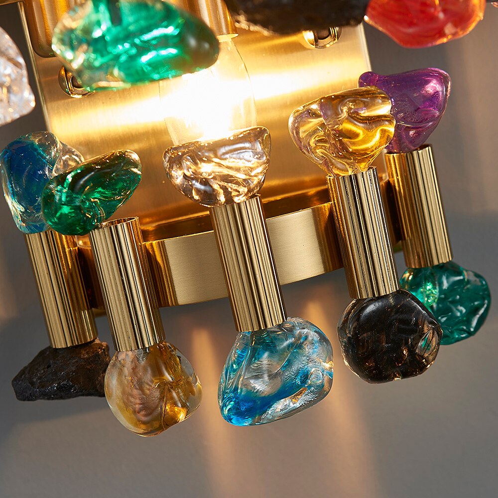 Ylk Rarmaden Colorful Crystal Sconce