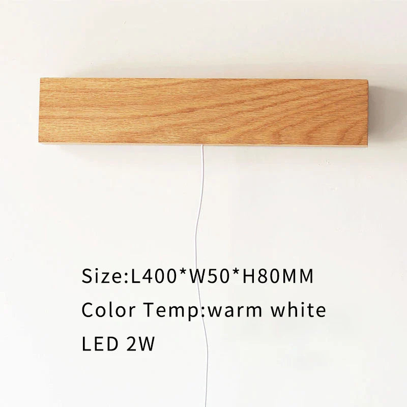 Solid Oak/Walnut Wood Nordic Wall Sconces
