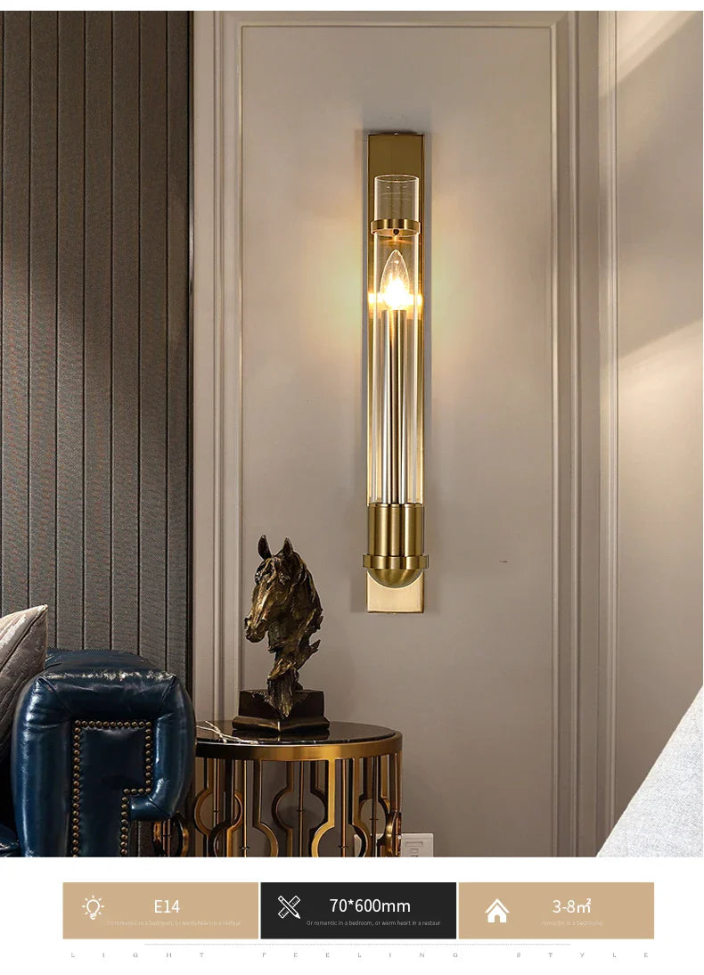 Modern American Style Golden Wall Lamp