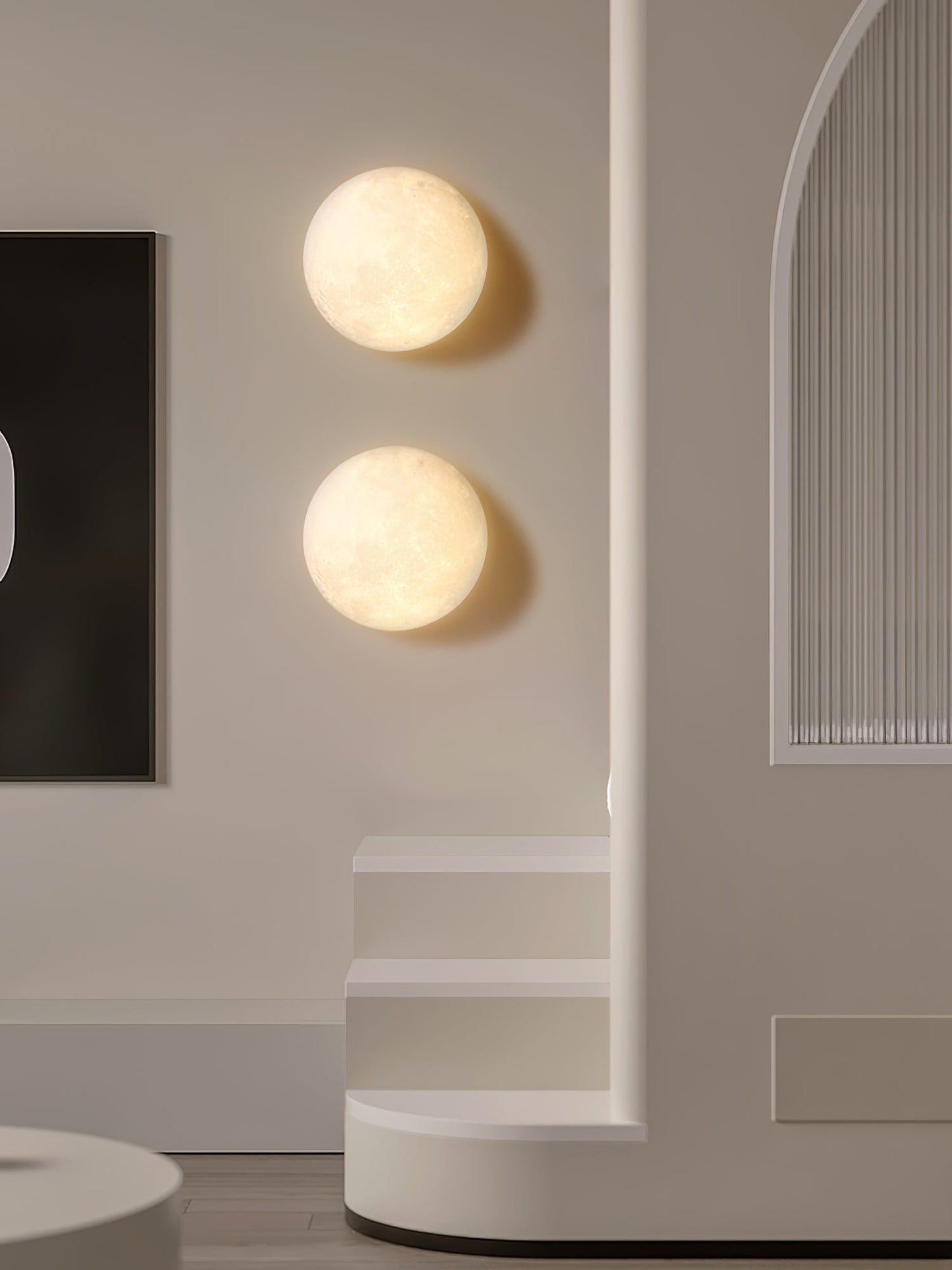 3D Moon Wall Lamp