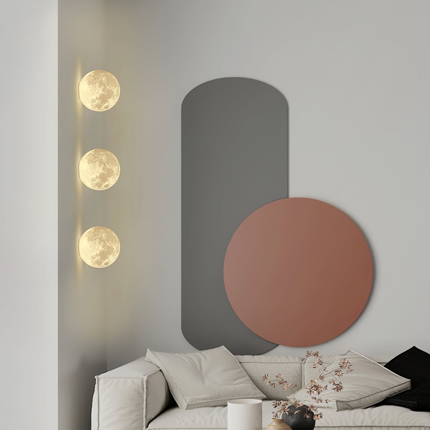 3D Moon Wall Lamp