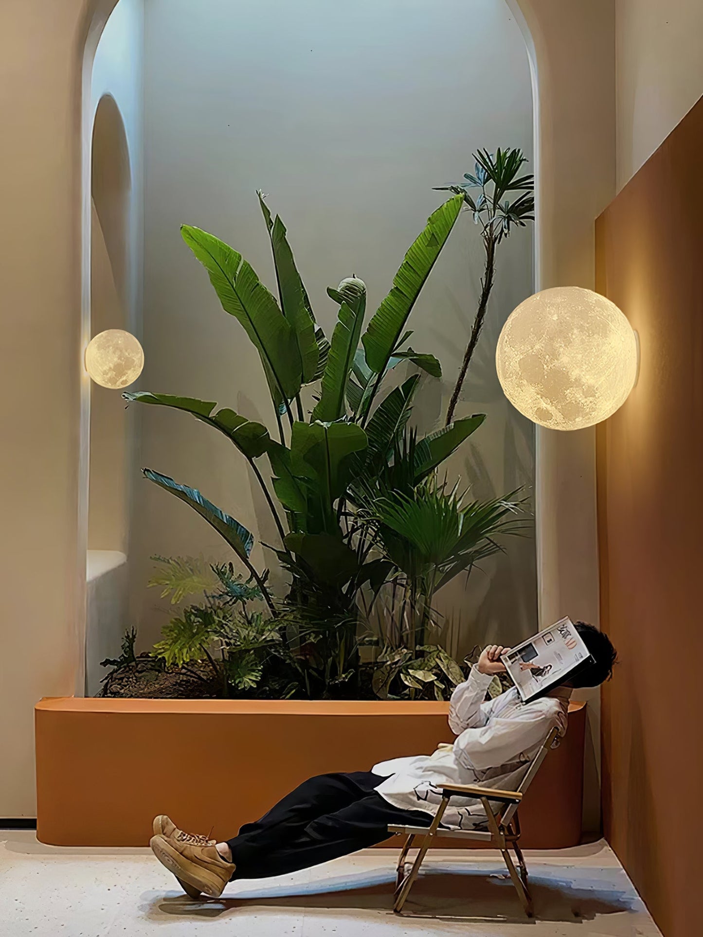 3D Moon Wall Lamp