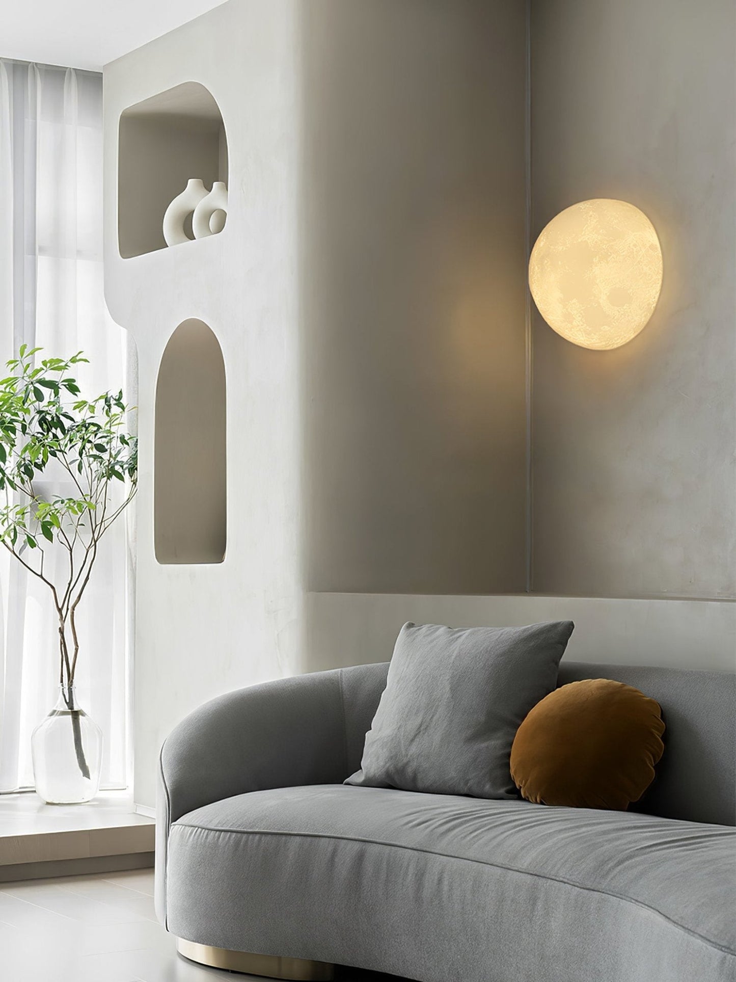 3D Moon Wall Lamp