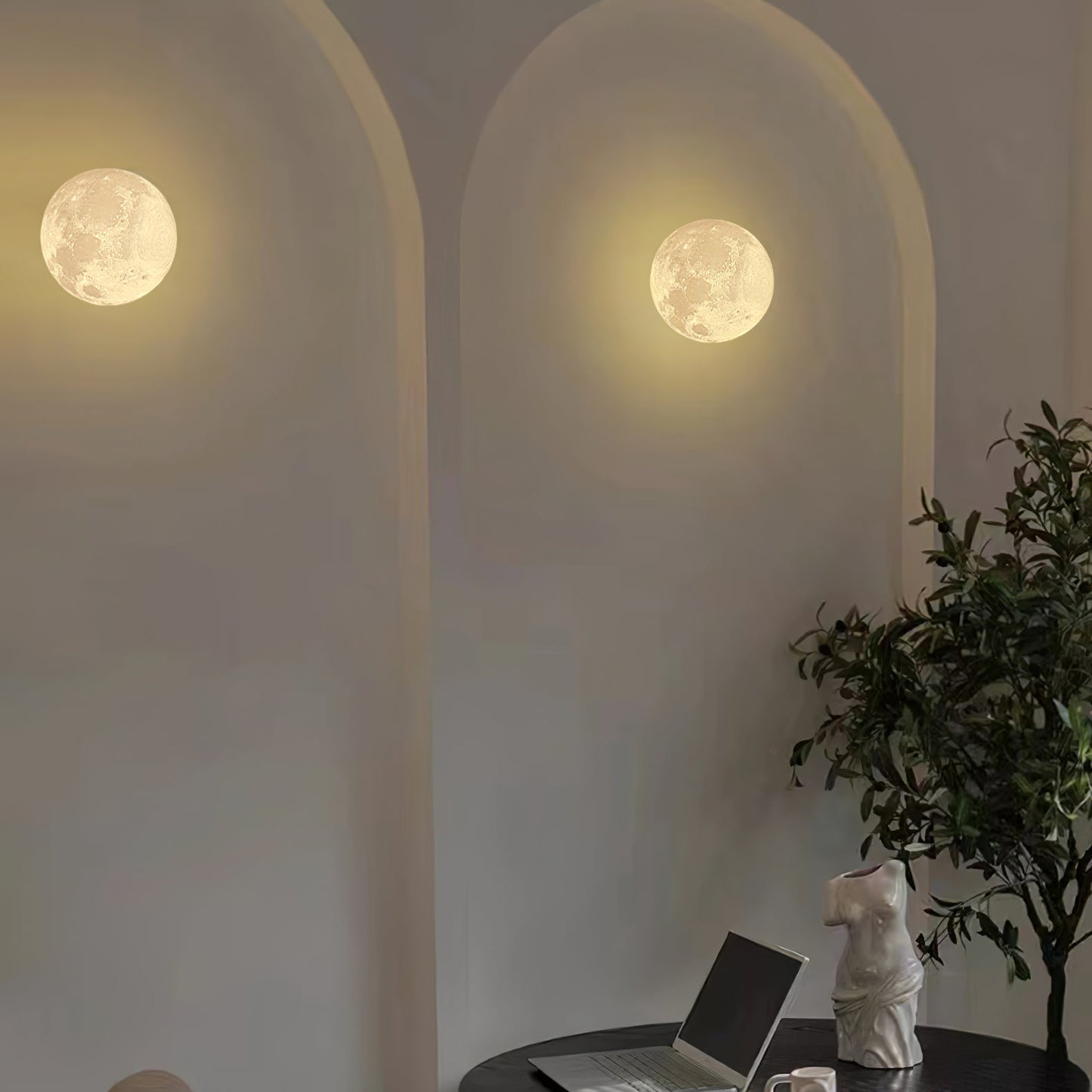 3D Moon Wall Lamp