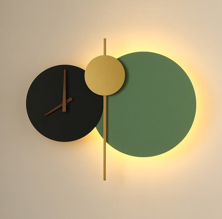 Wall Lamp Clock Accent Light