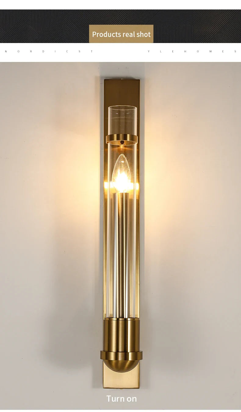 Modern American Style Golden Wall Lamp