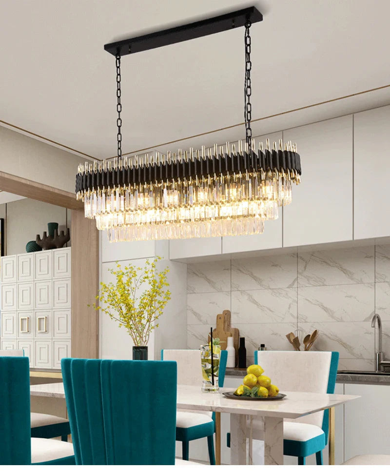 YLK Oval luxury modern crystal chandelier