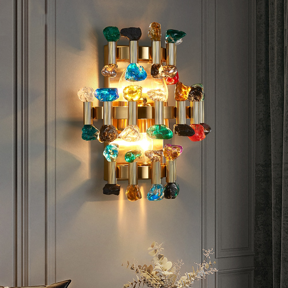 Ylk Rarmaden Colorful Crystal Sconce