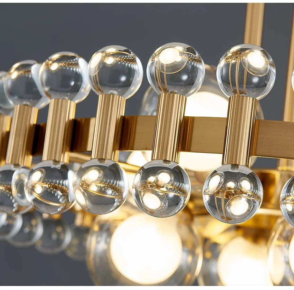 YLK Rarmaden Colorful Luxury Crystal Rectangle Chandelier
