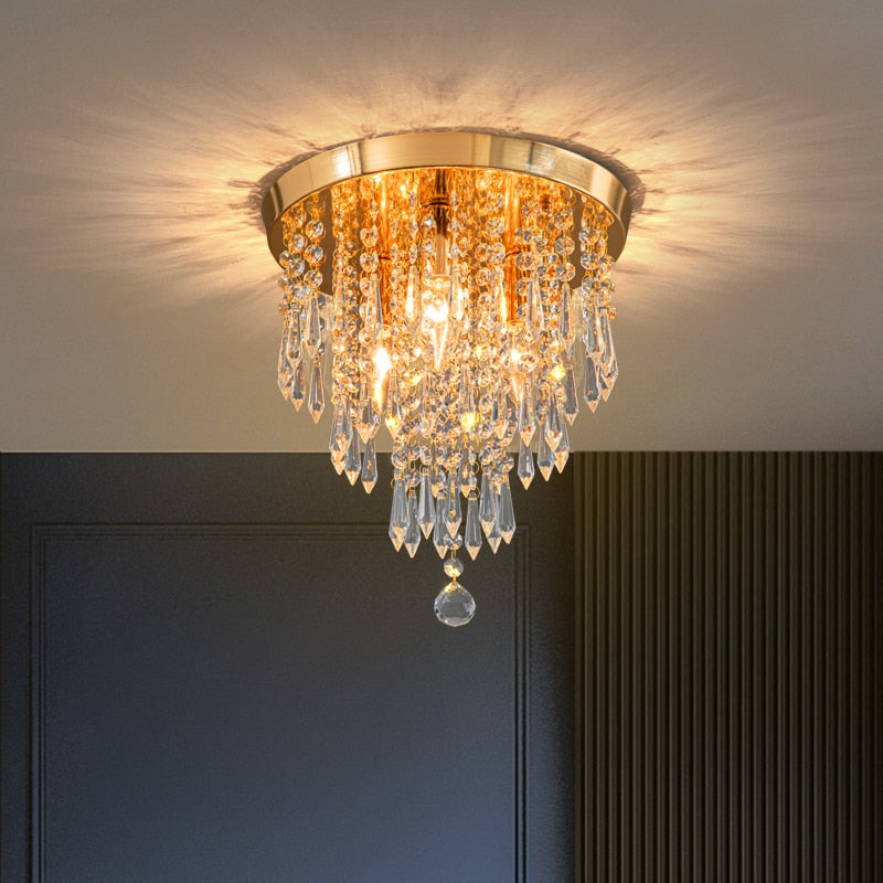 Wcus Golden Ceiling Light Fixture