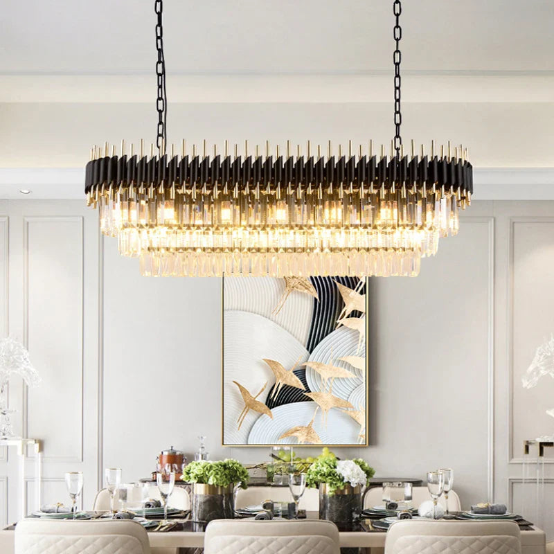 YLK Oval luxury modern crystal chandelier