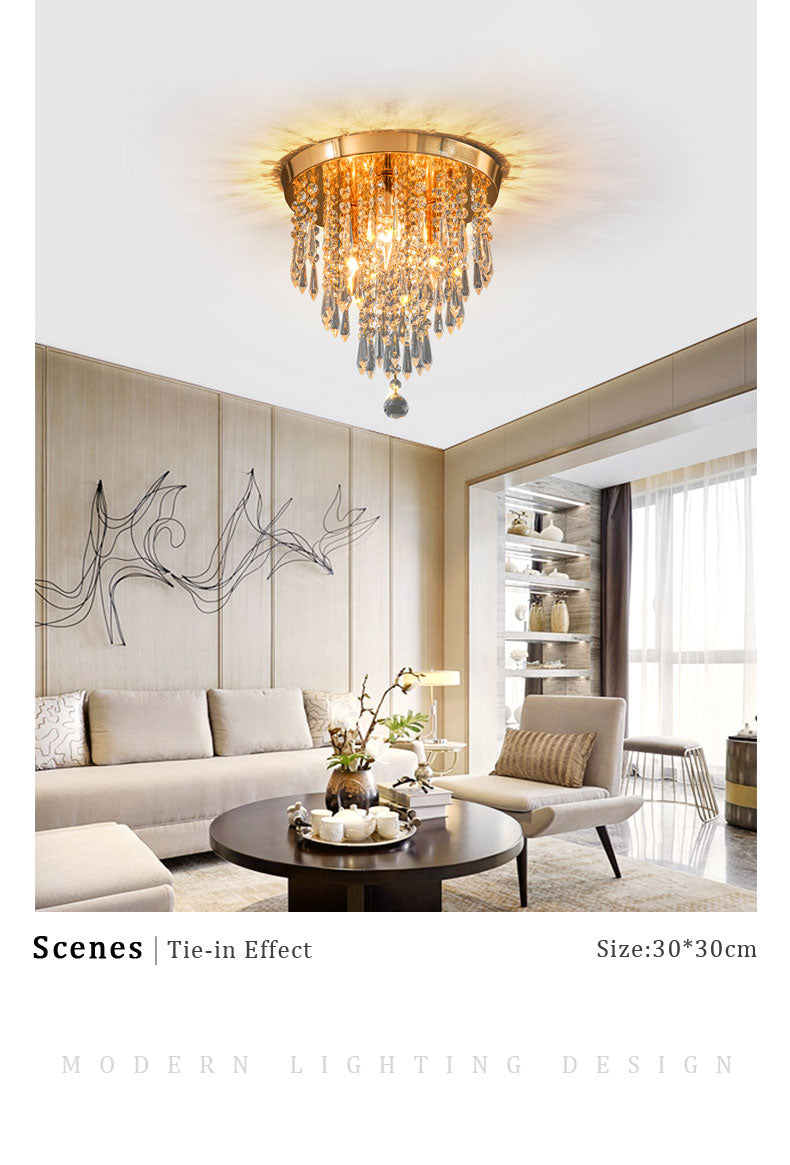 Wcus Golden Ceiling Light Fixture