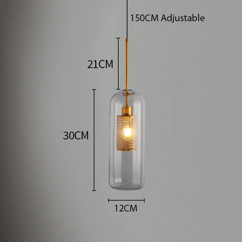 Henn - Loft lass Ball Kitchen Hanging Lamps