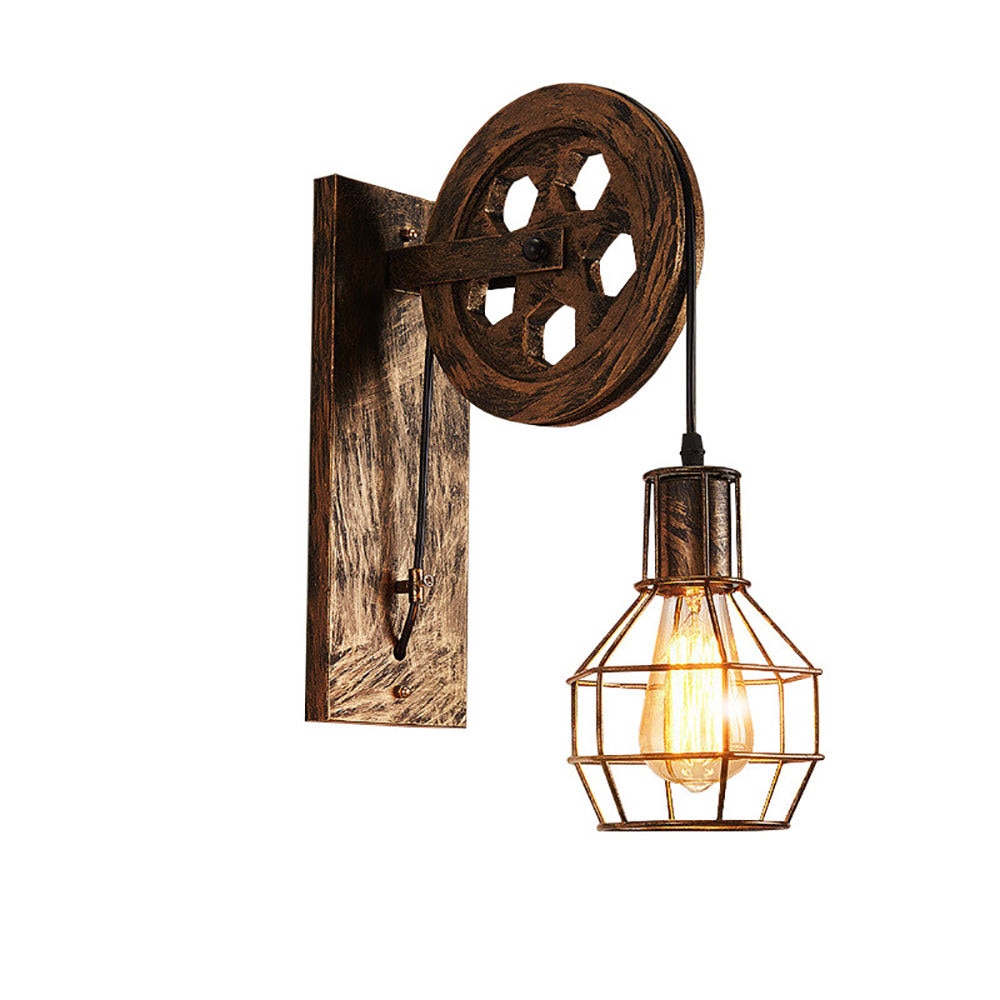 Pulley Vintage Retro Wall Light