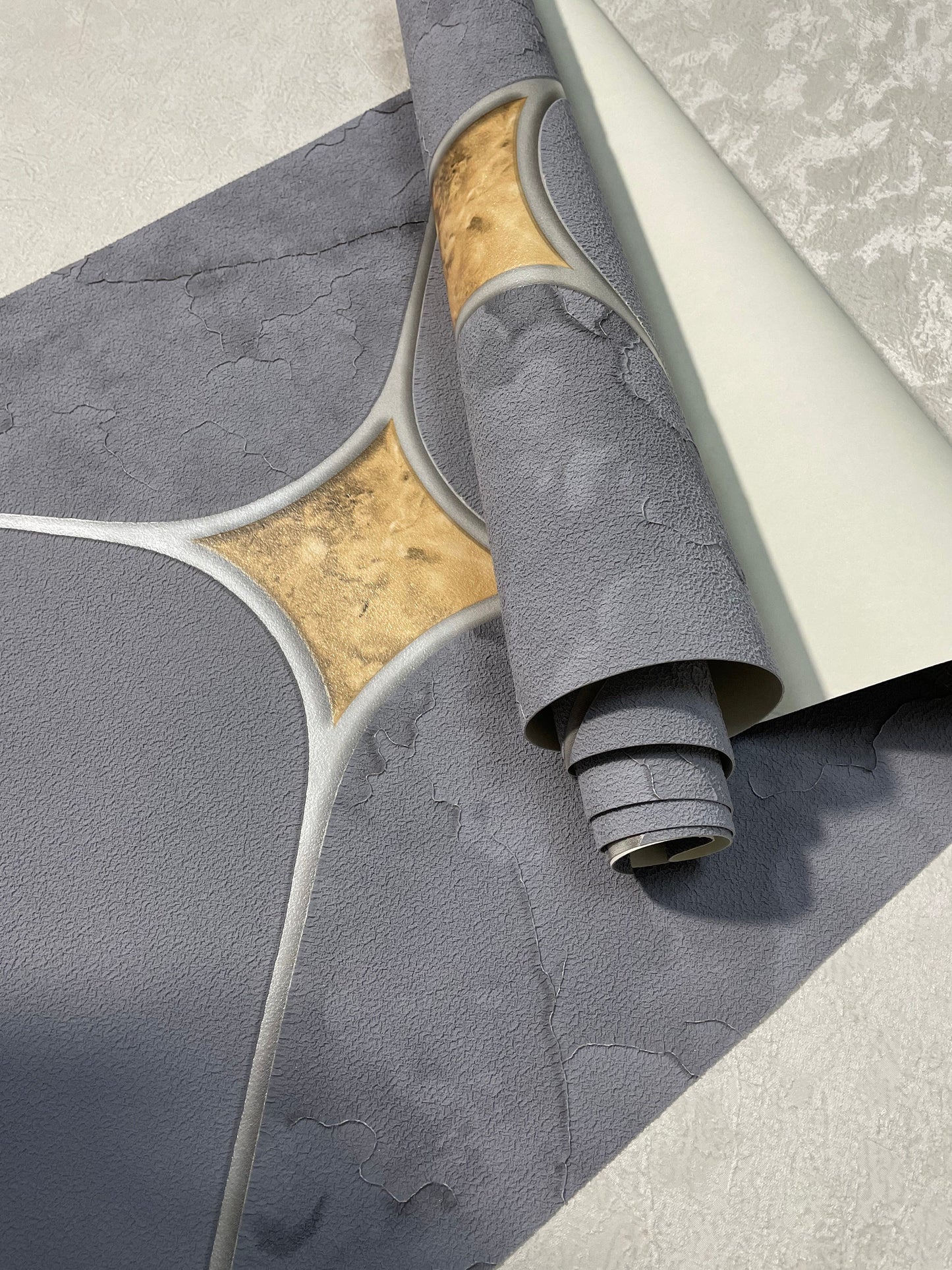 Royal Styled Suede Wall Wallpaper